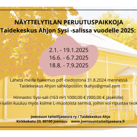 Peruutuspaikkoja Sysi-saliin tarjolla vuodelle 2025