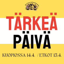 Joensuun Taiteilijaseuran taidenäyttely TÄRKEÄ PÄIVÄ-tapahtumassa 14.4.2026