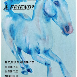 TAIDEKESKUS AHJO, HIILI-TILA; LAURA TAHVANAINEN - CAN I CALL YOU A FRIEND?